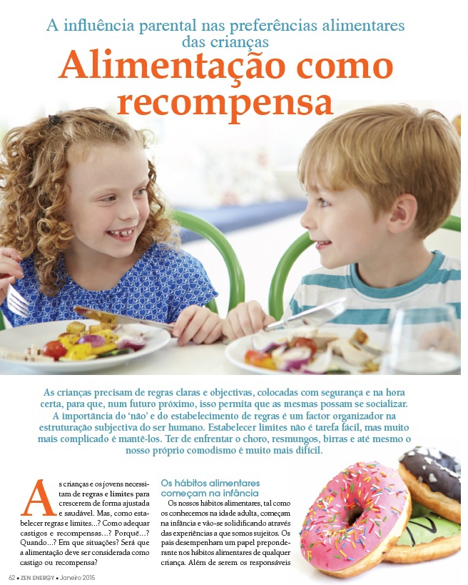 A alimentação como recompensa