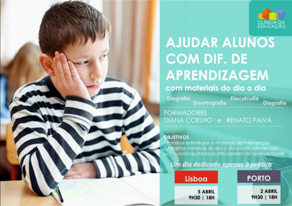 FORMAÇÃO: Ajudar alunos com Dificuldades de Aprendizagem